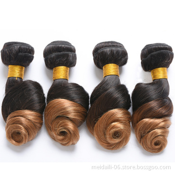 Hair Bundles Extension New 2019 Soft Loose Wave Customized Color Hair Extension Bundles, Brazilian Human Bundles Vendors